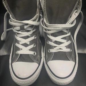 Grey All Star Converse High Tops